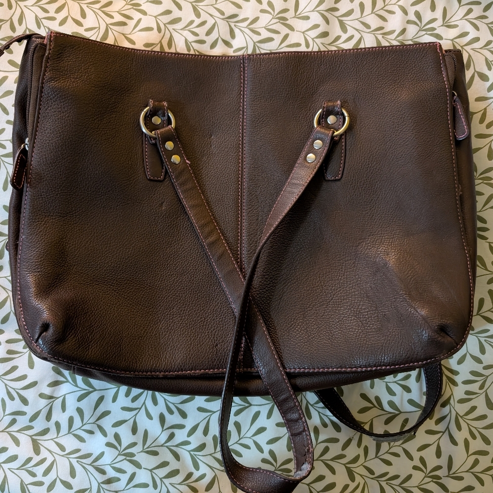 Buxton Leather Laptop Bag